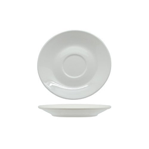Set of 6 elegant porcelain tea saucers, perfect for enhancing afternoon tea and stylish gatherings.