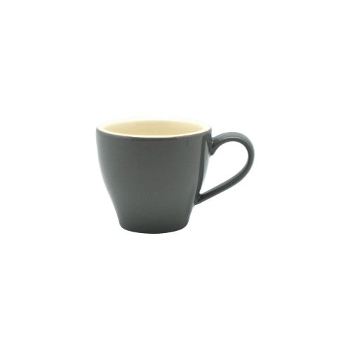 Set of 6 Rockingham Grey Espresso Tulip Cups, 85ml, elegant design, perfect for espresso and stylish gatherings.