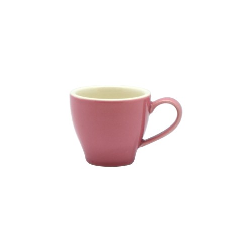 Set of 6 Rockingham Pink Espresso Tulip Cups, 85ml each, featuring elegant design and refined craftsmanship.