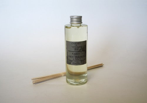 200ml refill bottle of Lumieres CA02 Oudh Précieux featuring woody oudh, black pepper, cedar, and sandalwood fragrance.