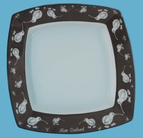 Plate with Kiwi Edge Design - Kiwiana