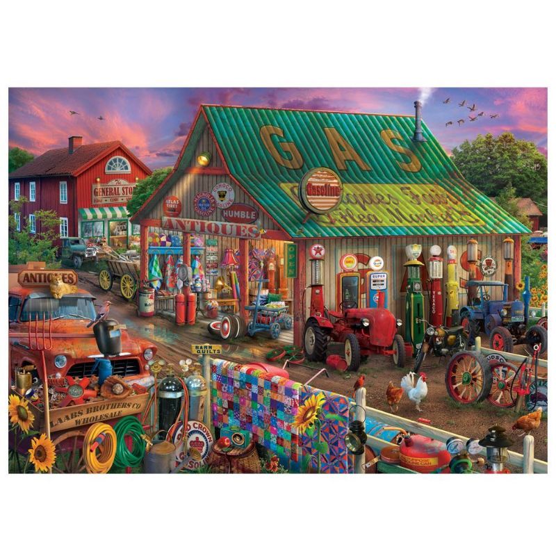 Jigsaw Puzzle - PICKUPS AND PRODUCE S2 ANTIQUE BARN (500pc)