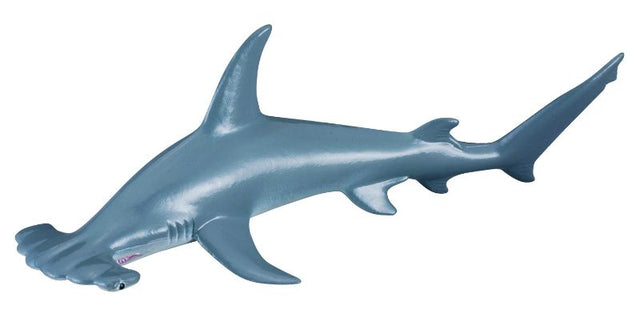 Handcrafted 16cm Scalloped Hammerhead Shark figurine, detailed and durable, perfect for marine enthusiasts and educational play.