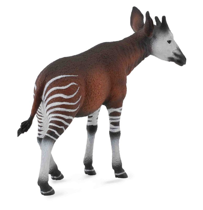 Handcrafted 11.8cm Okapi figurine, featuring intricate hand-painted details and made from safe, durable PVC.