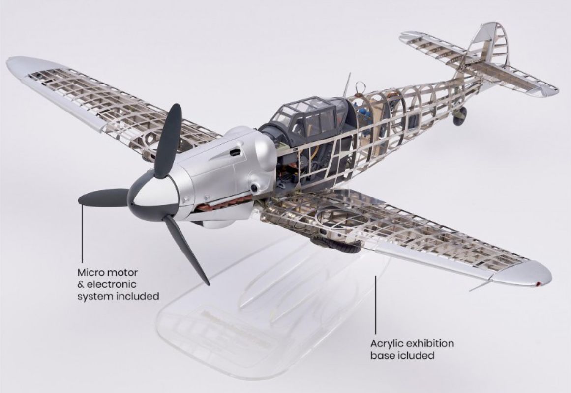 Plastic Kitset - 1/16 Me 109 w/lights & e-motor