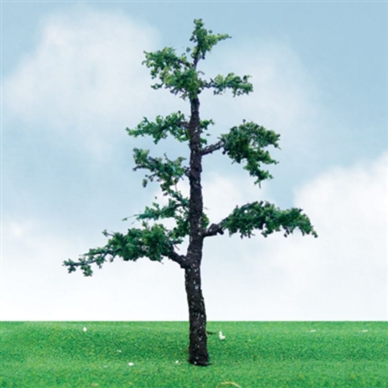 Two intricately detailed old pine trees, 85-100mm tall, ideal for enhancing model landscapes and dioramas.