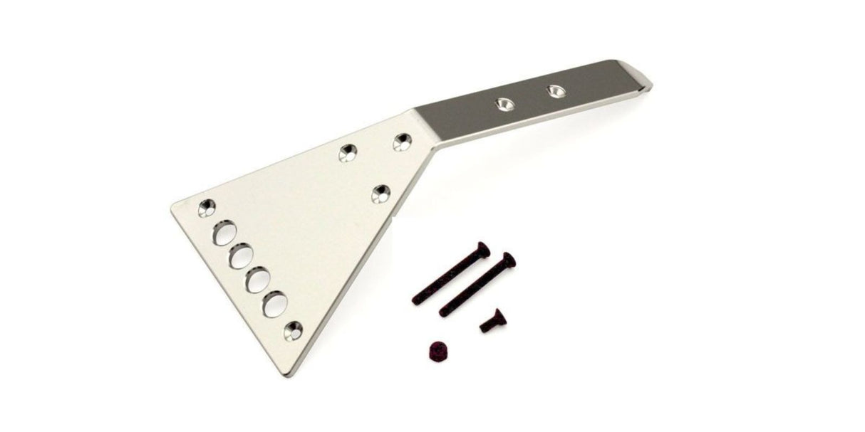 Outlaw Aluminium FR Skid Plate for Kyosho Rampage, offering durability, protection, and sleek design for RC racing.