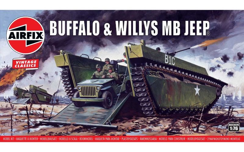 Airfix Kit Model - Buffalo Willys MB Jeep