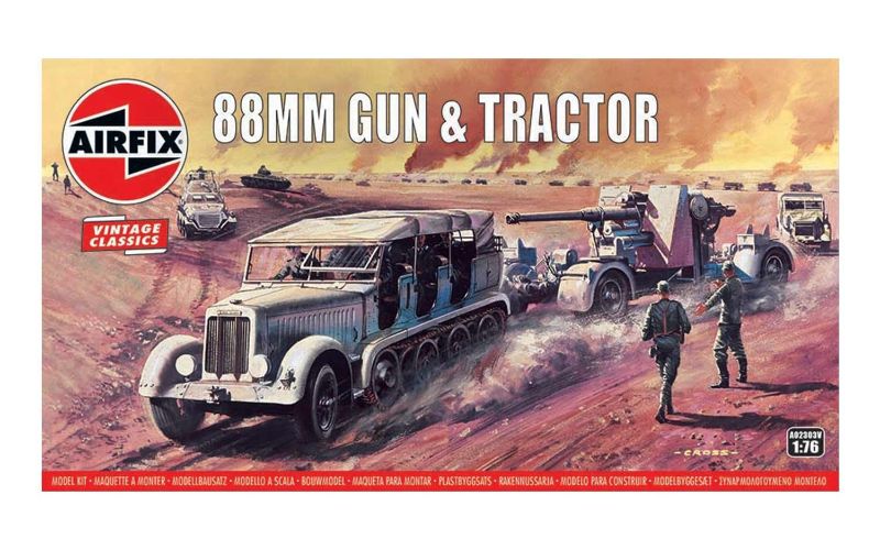 Airfix Kit Model - 88mm Gun &amp; Tractor