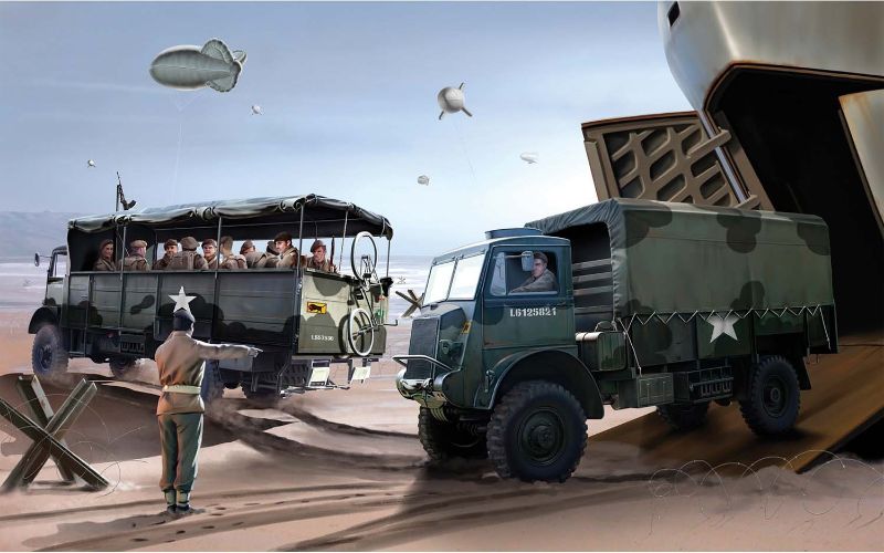Airfix Kit Model - MBedford QLT And Bedford QLD Trucks