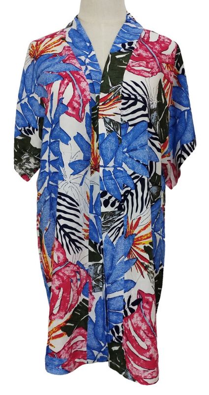 Kimono - Gabby Forest Leaves (Blue)