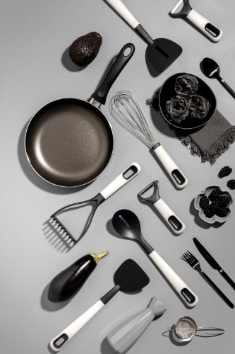 eKu Upcycle Slotted Spoon - Caviar