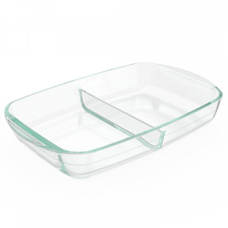 Pyrex Divided Glass Bakeware 8x12