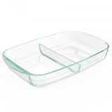 Pyrex Divided Glass Bakeware 8x12