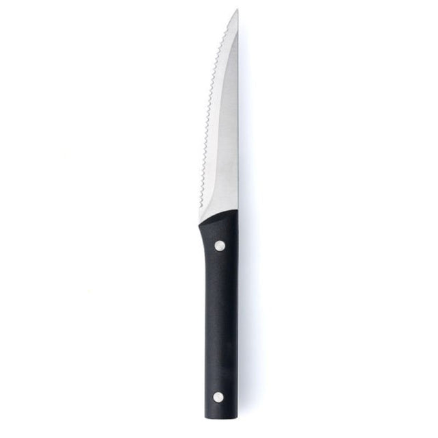 High-quality stainless steel steak knife with precision blade and ergonomic grip, perfect for any dining occasion.