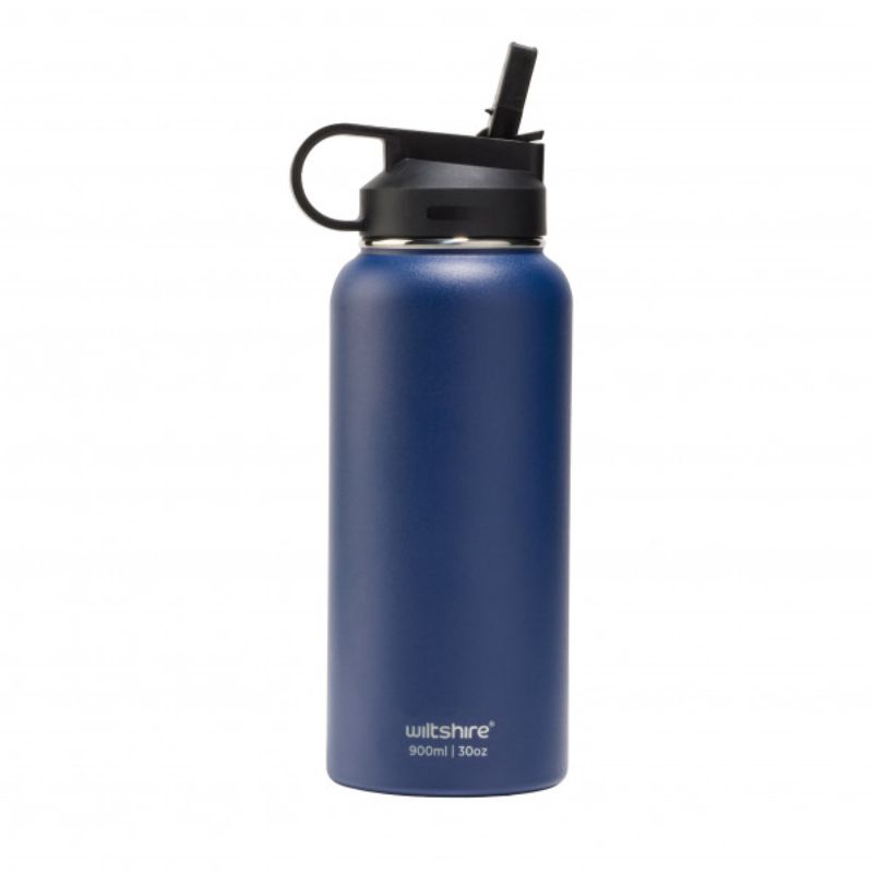 Wiltshire Stainless Steel Bottle Navy 900ml