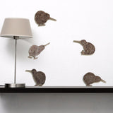 Kiwiana Wall Art - Set of Kiwi Birds x 5