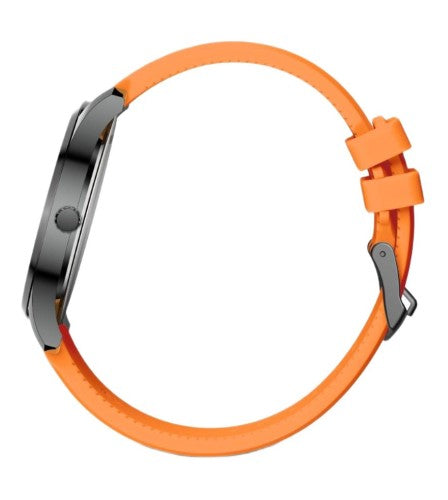 Men's Watch - WENGER CITY GMT 42mm Black Dial & Orange Silicon Strap