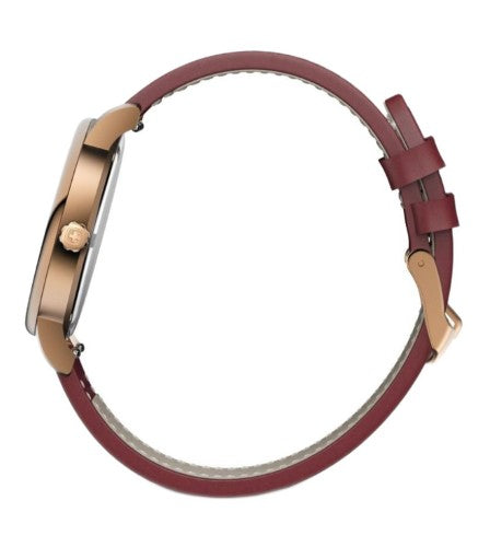 Women's Watch - WENGER URBAN DONNISSIMA 35mm Red Dial Leather Strap