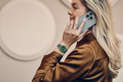 Women's Watch - WENGER URBAN DONNISSIMA 35mm Green Dial Leather Strap