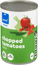 Pams Value Tomatoes Chopped Injuice 400g