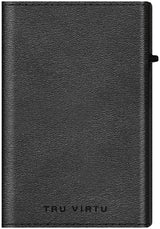 Sleek Card Case - Tru Virtu Nappa (Black/Black)