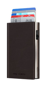 Sleek Card Case - Tru Virtu Nappa (Brown/Black)