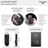 Card Case - Tru Virtu Race (Black/Black)