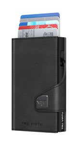 Card Case - Tru Virtu Coin Nappa (Black/Black)