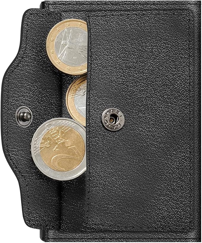Card Case - Tru Virtu Coin Nappa (Black/Black)