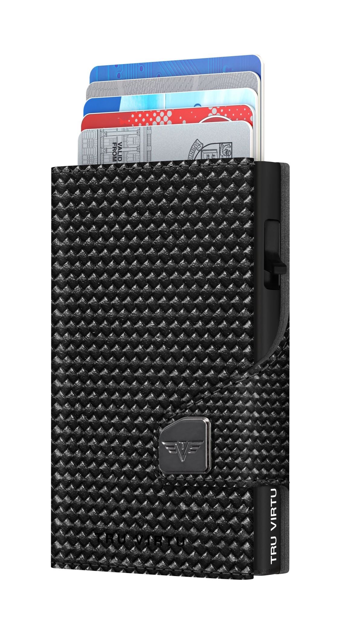 Card Case - Tru Virtu Coin Diagonal (Carbon/Black)