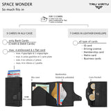 Card Case - Tru Virtu Coin Diagonal (Carbon/Black)