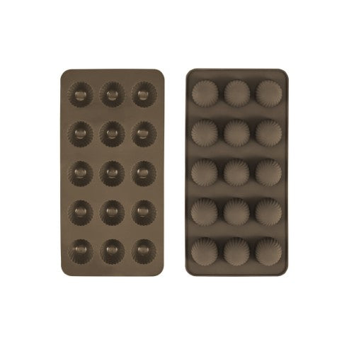Silicone Chocolate Mould - Avanti Ribbed Dome (Set of 2)