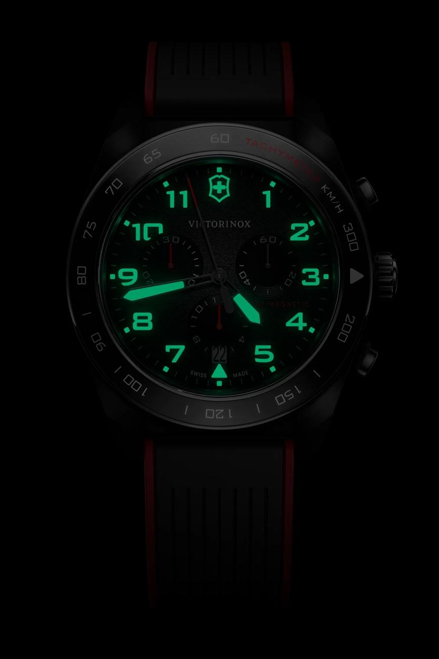 Watch - VICTORINOX Swiss Army Chrono 42mm Black Rubber Strap (Black Dial)