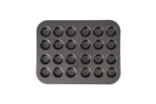 24 Cup Mini Muffin Pan - BAKEMASTER Non Stick (34.5 x 27cm)