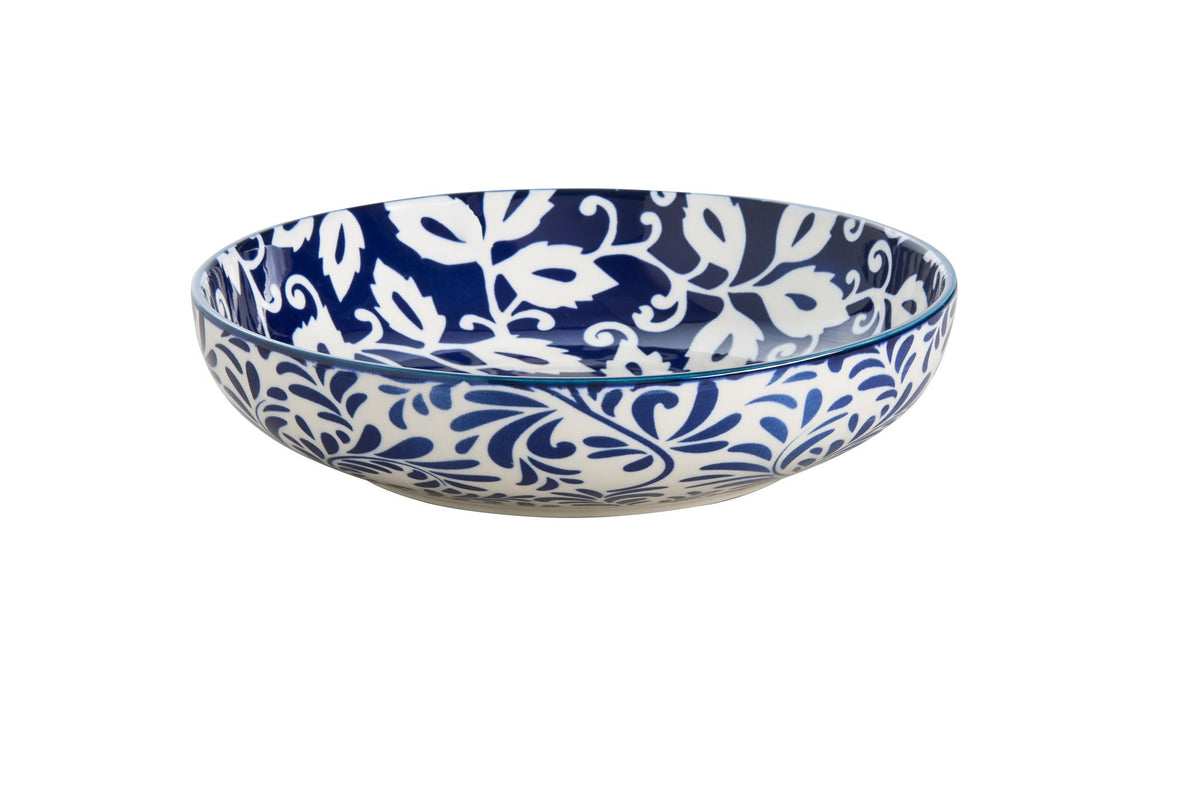 Pasta Bowl - Wilkie Brothers 21 x 5cm (Blue Foliage)