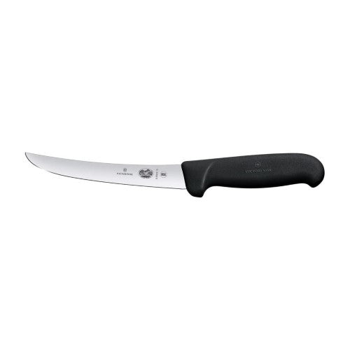 Boning Knife - VICTORINOX FIBROX Curved Wide 15cm (Black)