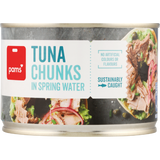 Pams Tuna Chunks In Springwater 425g