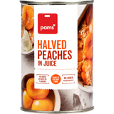 Pams Peach Halves In Juice 410g