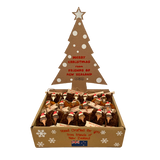 Wooden Christmas Pompom Kiwi Hanging Ornaments 36pc