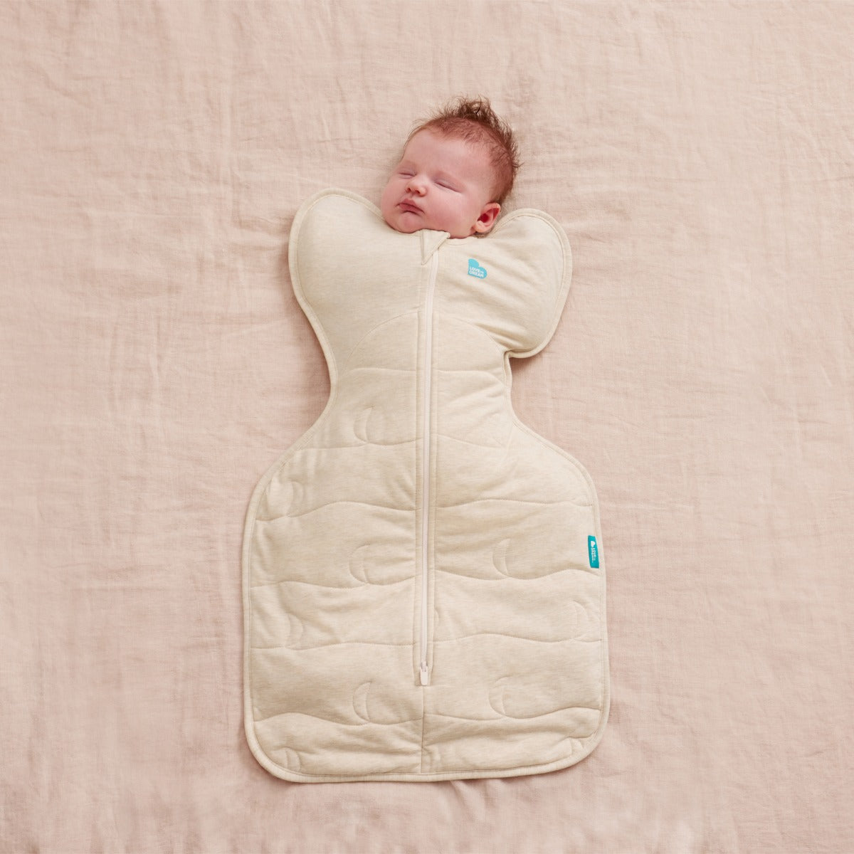 Love to Dream Swaddle Up™ Extra Warm 3.5 TOG - Blush Heart Oatmeal - Newborn