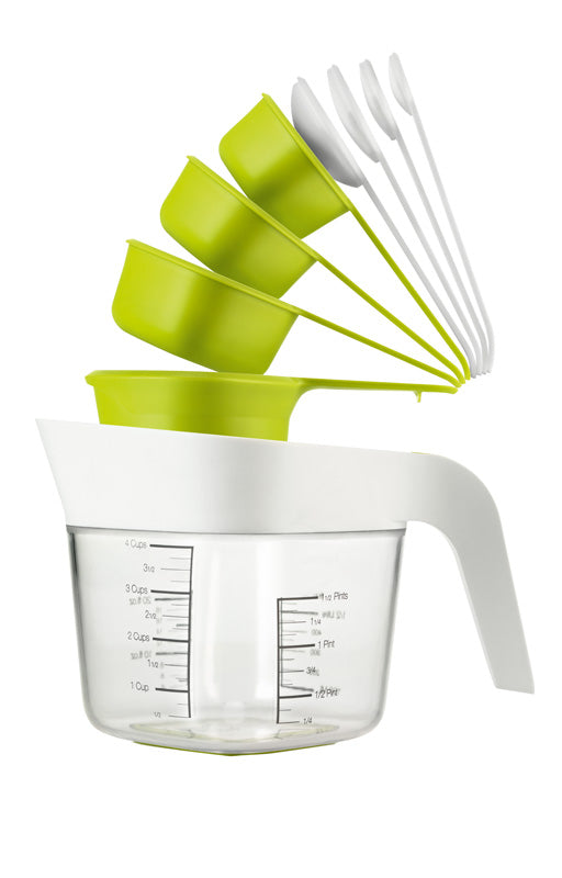 Measuring Cup and Spoons Set - Zeal - Green