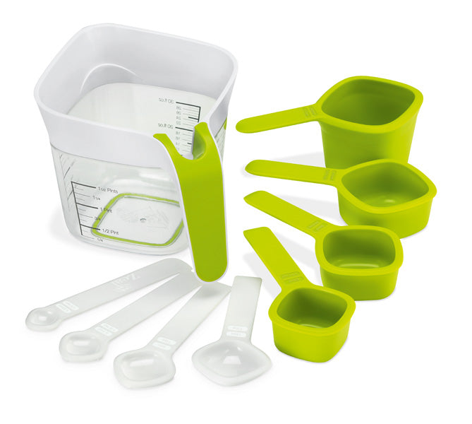 Measuring Cup and Spoons Set - Zeal - Green