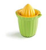 Zeal Citrus Juicer: easy-to-clean, ergonomic juicer for fresh citrus juice, filters pips and pulp, fits comfortably in hand.