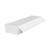Rose Box Magnetic Lid Flat Pack Dozen White 1200gsm