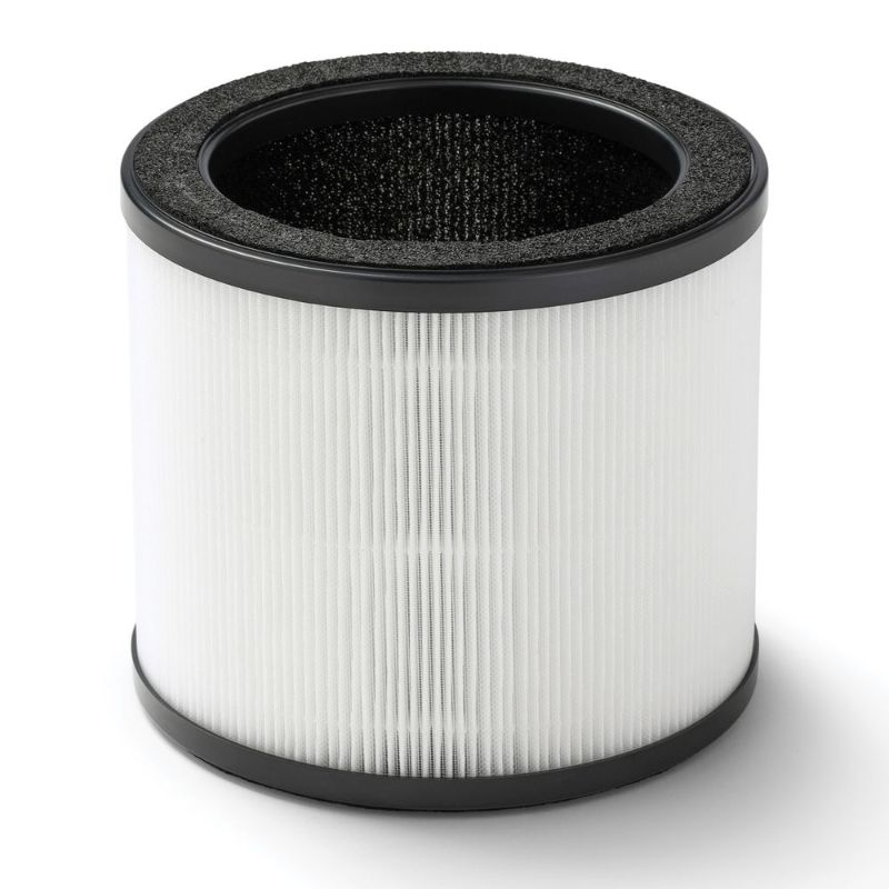 True HEPA Replacement Filter by Sunbeam, featuring 3-stage filtration to effectively capture 99.97% of airborne allergens.