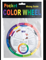 Compact Artist Colour Wheel for mastering color theory, perfect for painting and sketching on the go.