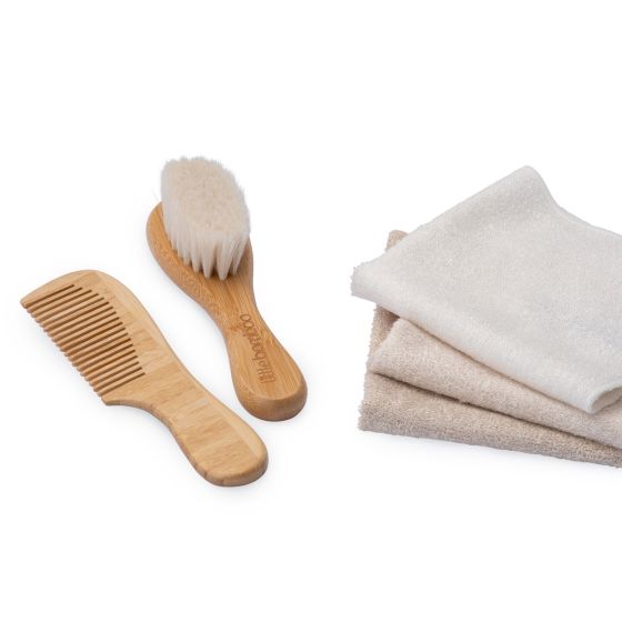 Little Bamboo Brush & Comb Set - Little Bamboo