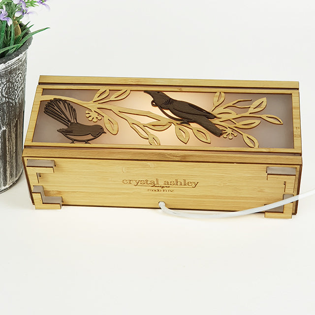 LED Tealight Boxes - USB Powered Tui and Fantail