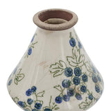 BLUEBERRY CERAMIC VASE SET/3